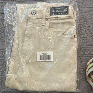 Abercrombie & Fitch High Rise Jeans - Cream